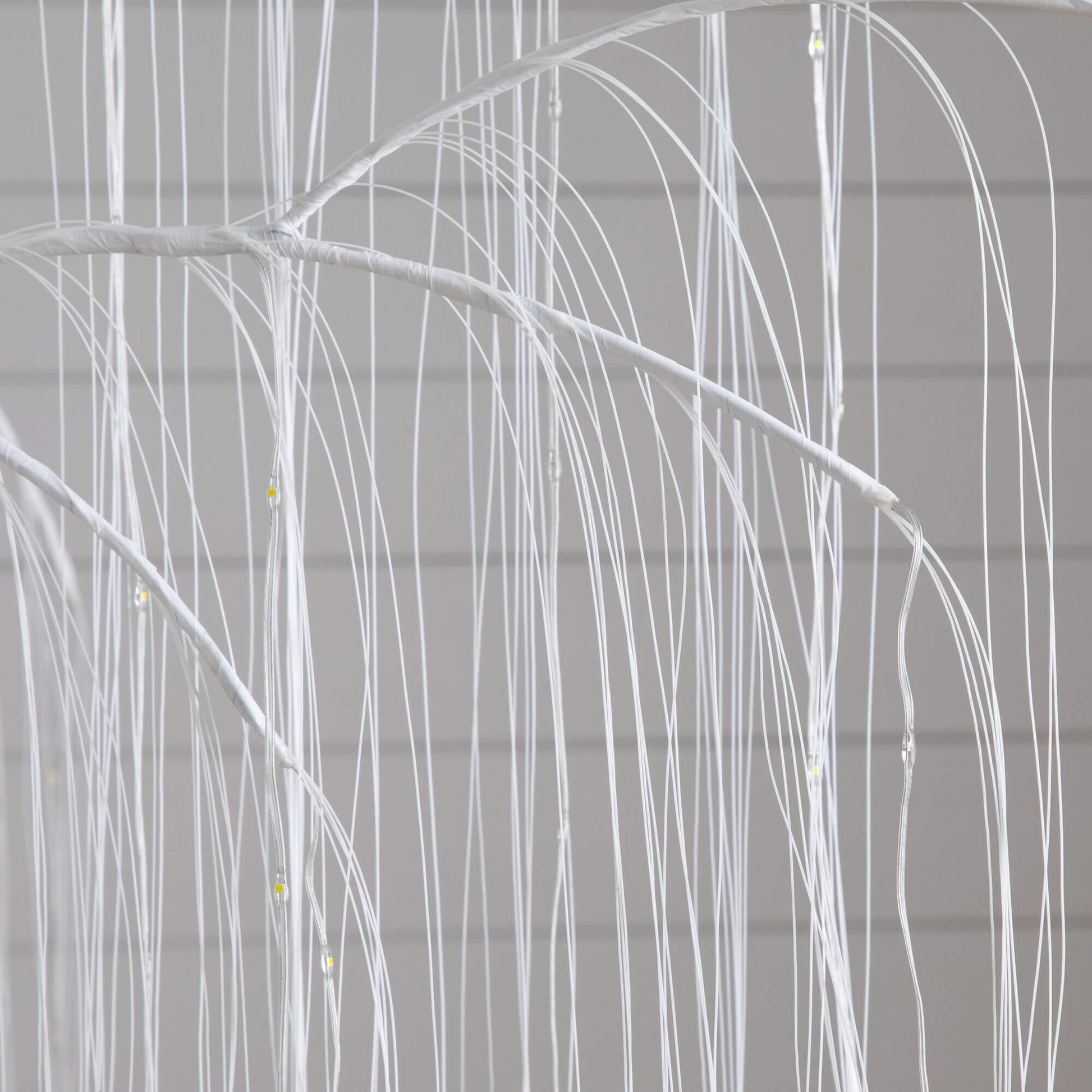 7' Pre-Lit Artificial White Willow Tree with 400 Cool White LEDs by Nearly Natural on Tampa Home & Garden Store