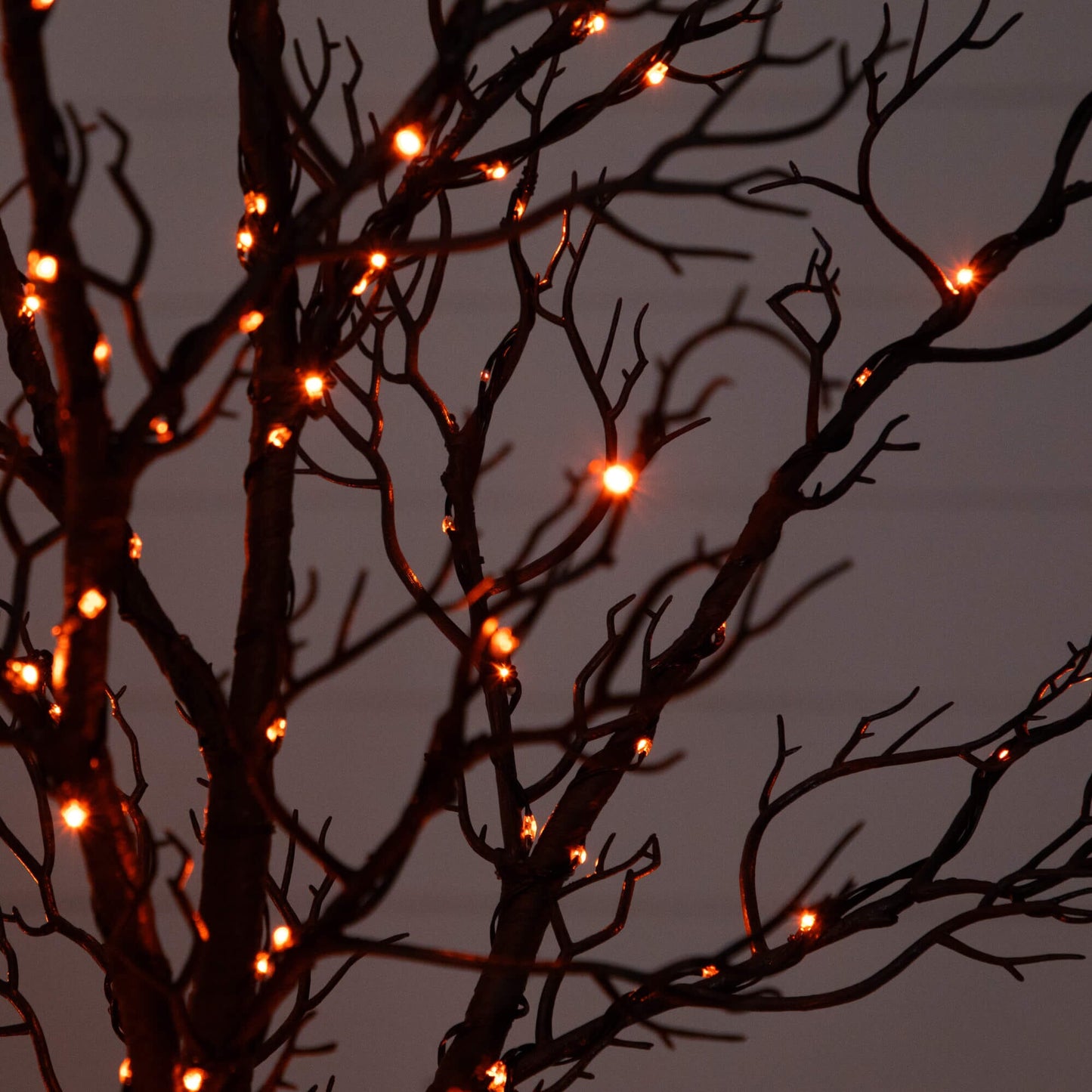 7ft Pre-Lit Halloween Minimalist Twig Tree with 400 orange & purple LEDs Nearly Natural on Tampa Home & Garden Store