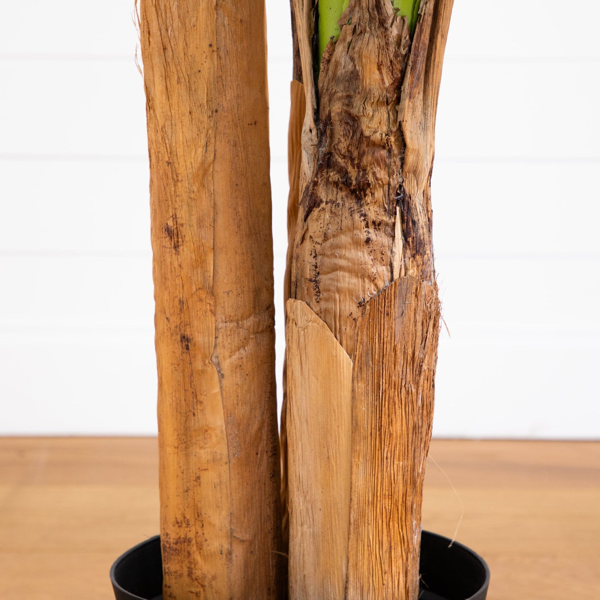 7' Triple Stalk Banana Tree UV Resistant artificial tree by Nearly Natural with brown trunks on Tampa Home & Garden Store