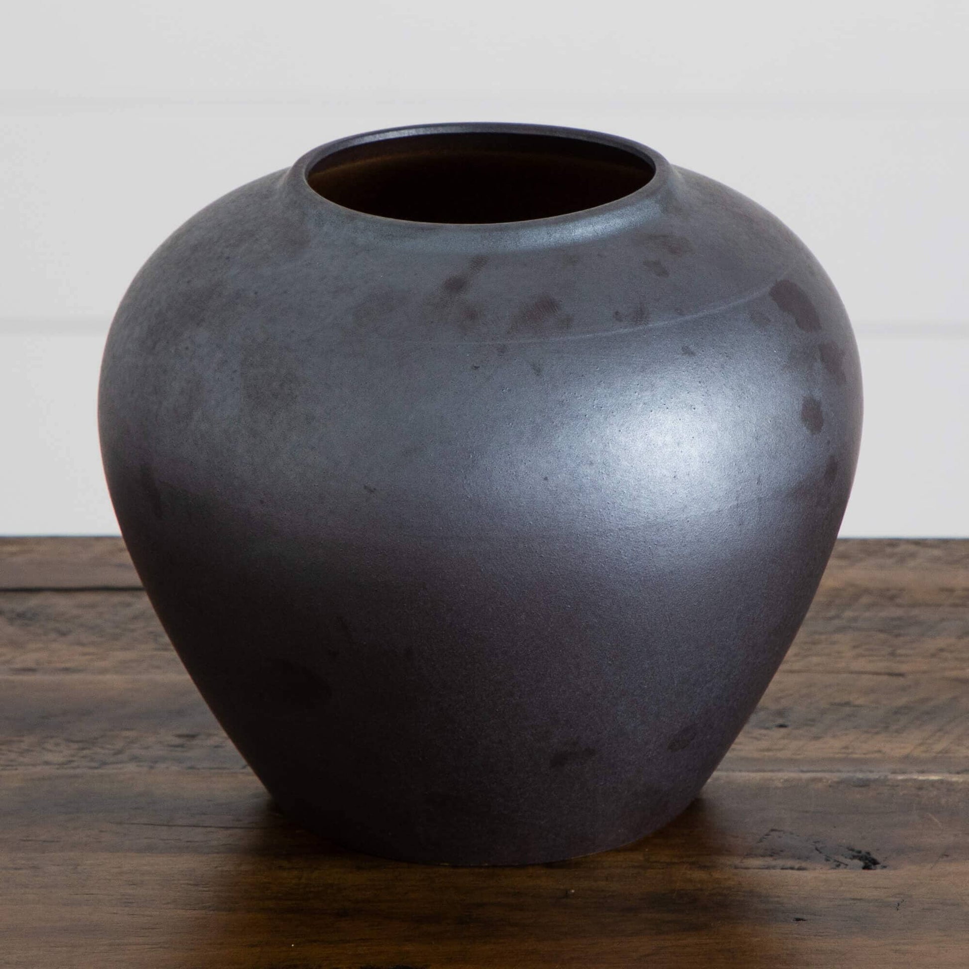 7in black round urn vase planter by Nearly Natural on Tampa Home & Garden Store