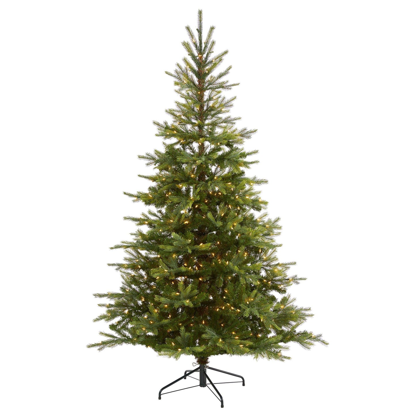 7' North Carolina Spruce artificial Christmas tree by Nearly Natural with 450 clear lights on Tampa Home & Garden Store