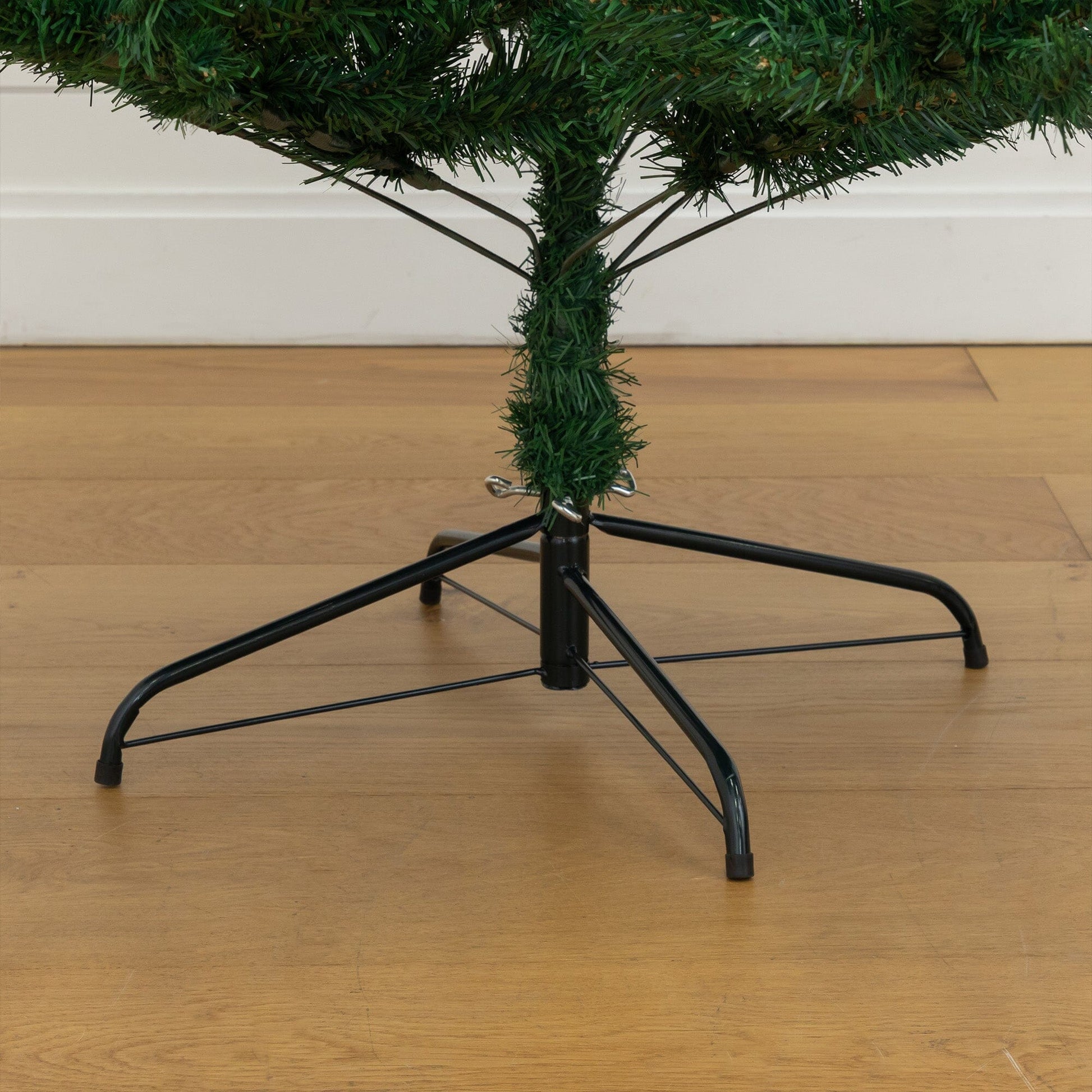 Nearly Natural 7' Northern Tip Pine artificial Christmas tree green needles on metal stand on Tampa Home & Garden Store