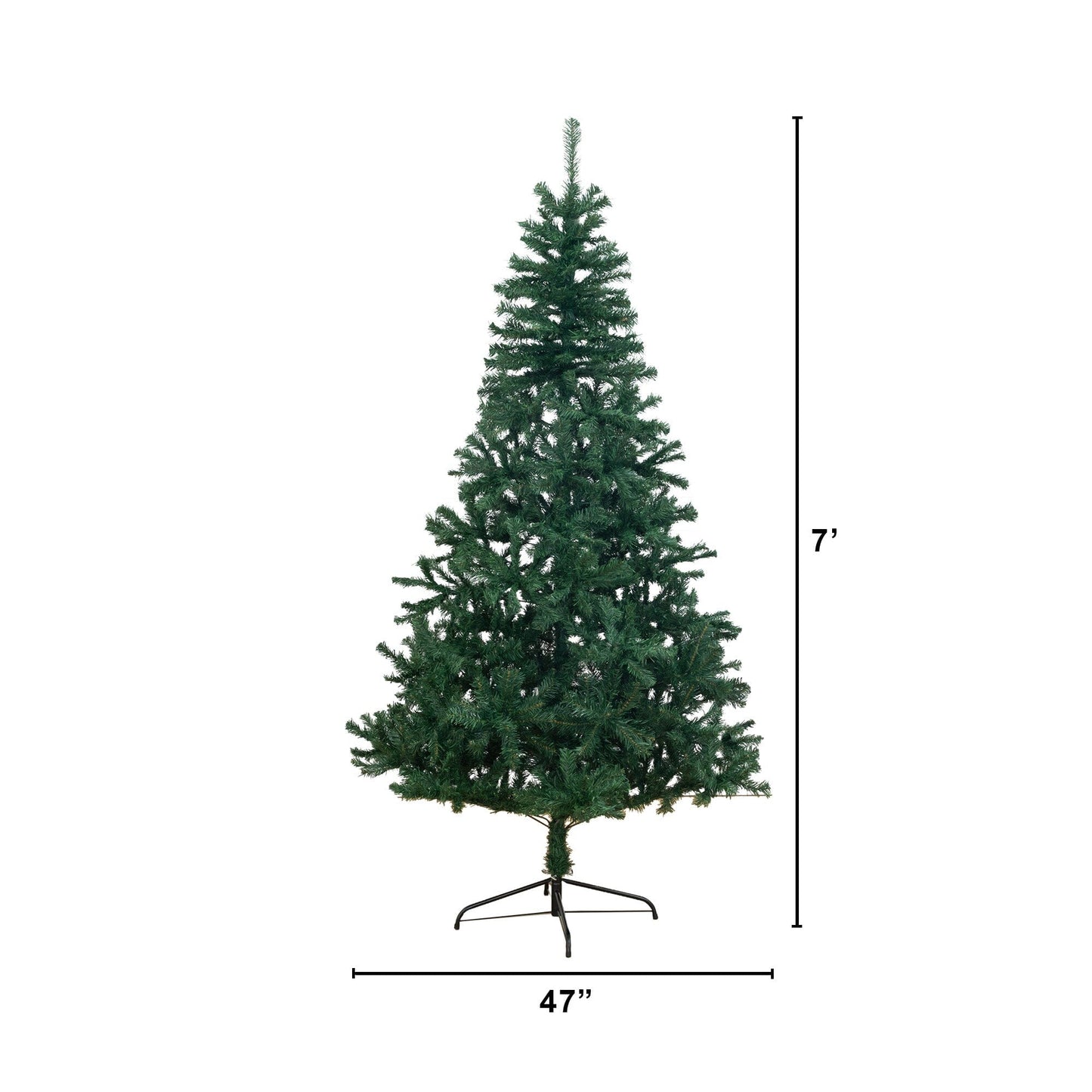 7' Northern Tip Pine Artificial Christmas Tree by Nearly Natural on metal stand with needles on Tampa Home & Garden Store