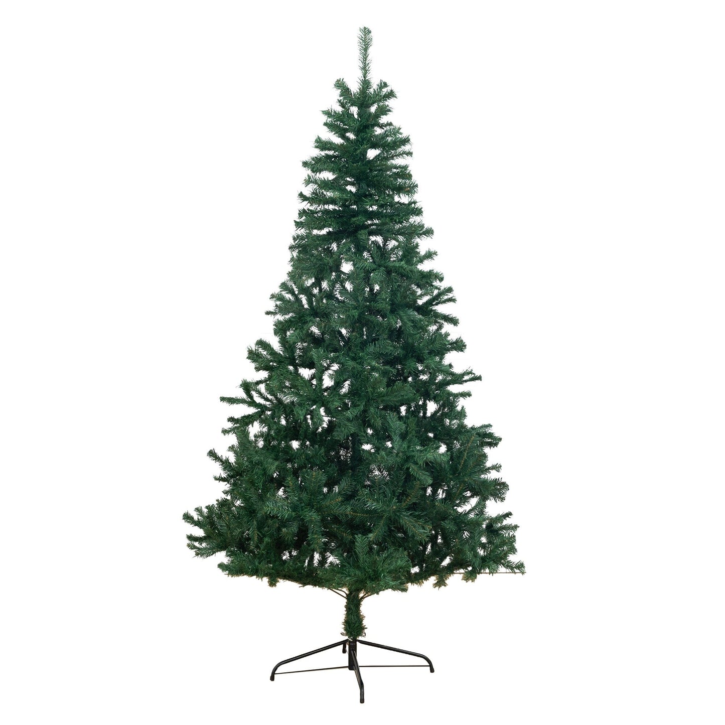 7' Northern Tip Pine artificial Christmas tree by Nearly Natural with lush needles on black stand on Tampa Home & Garden Store