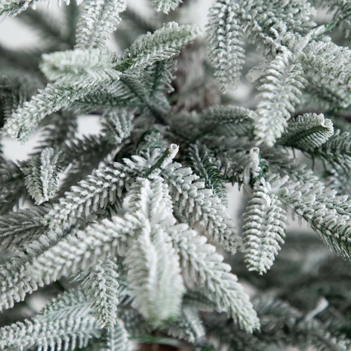 Artificial Flocked Fir Christmas Tree with Lights