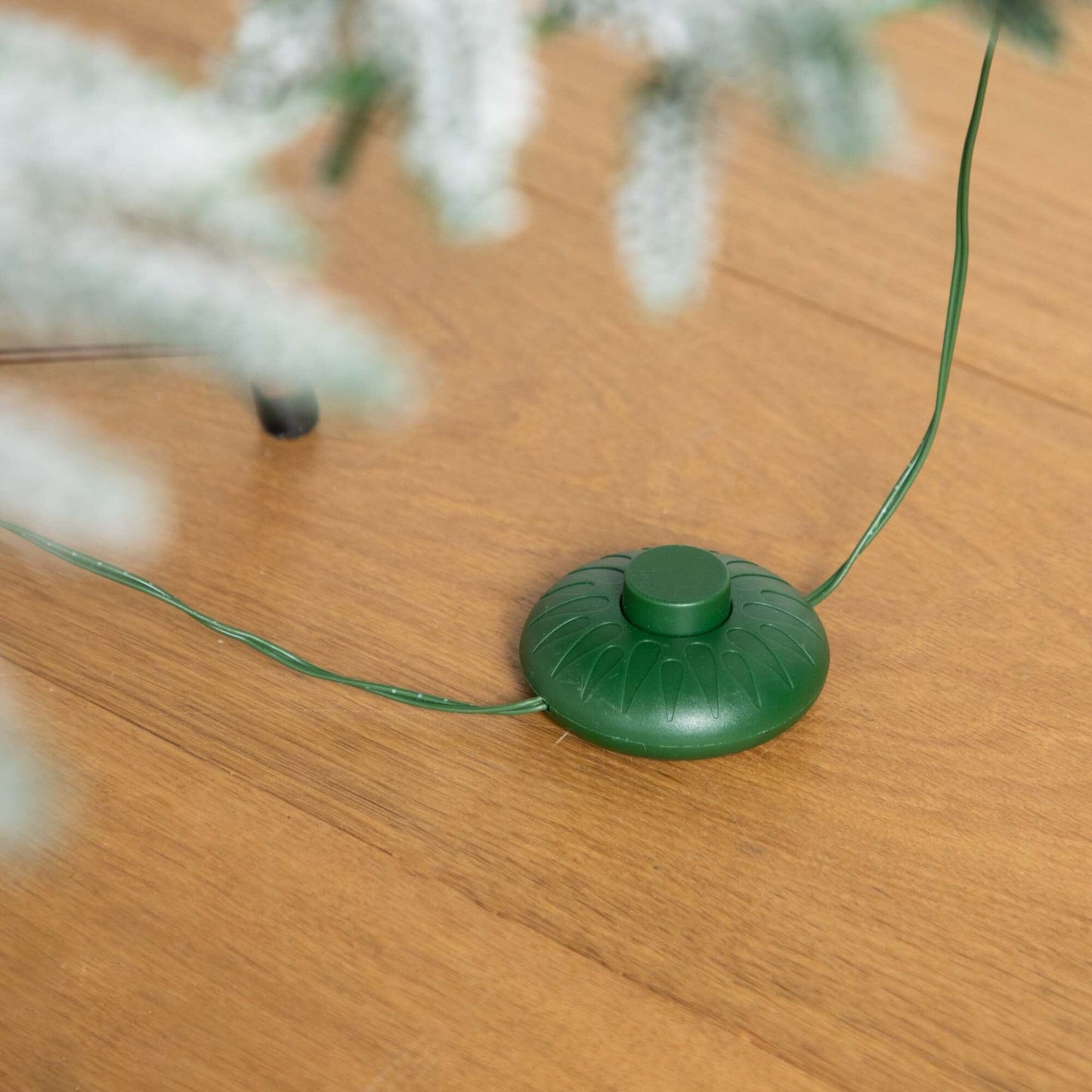 Artificial Flocked Fir Christmas Tree with Lights