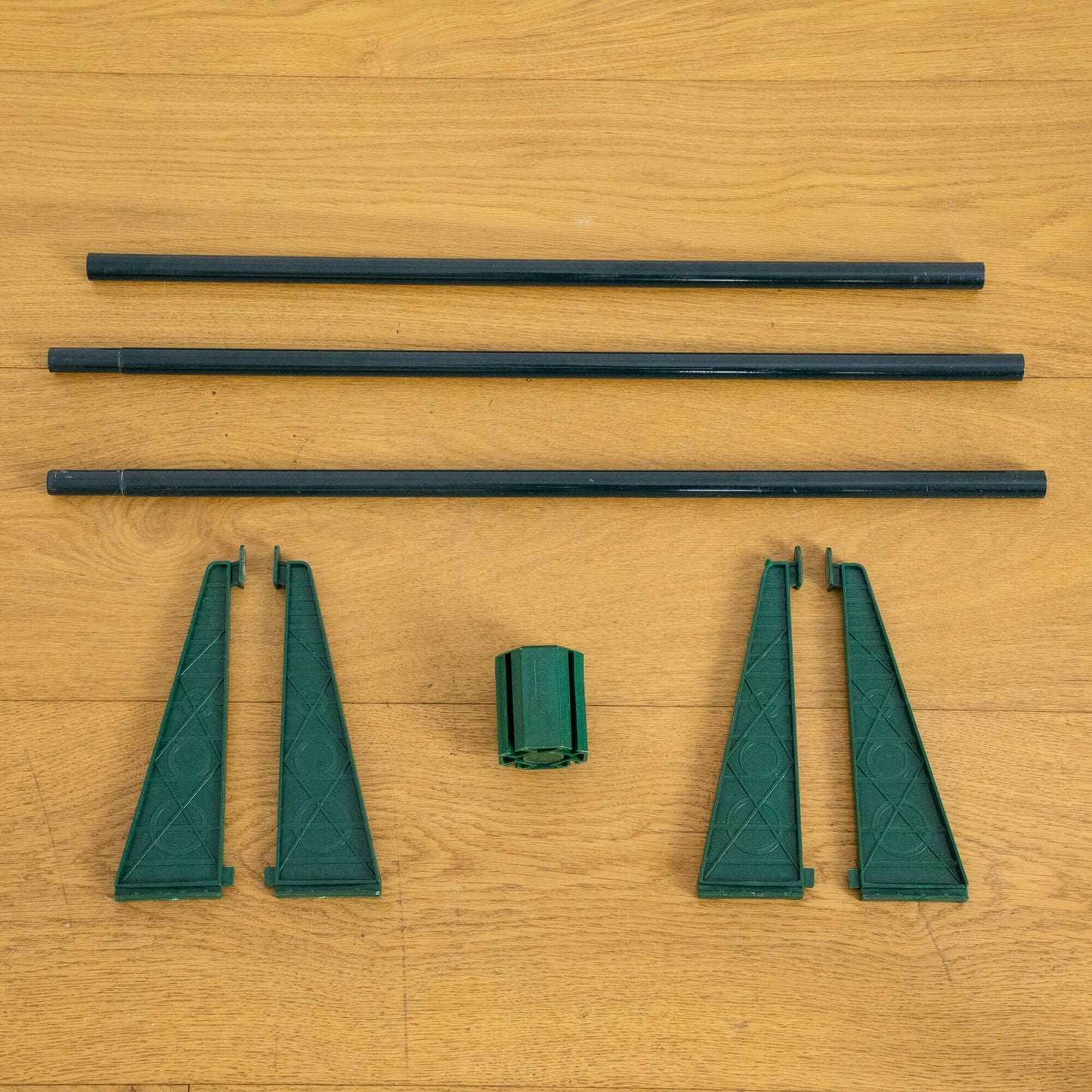 Nearly Natural green trunk sections with black extension poles for a 7' pre-lit pop-up tree on Tampa Home & Garden Store
