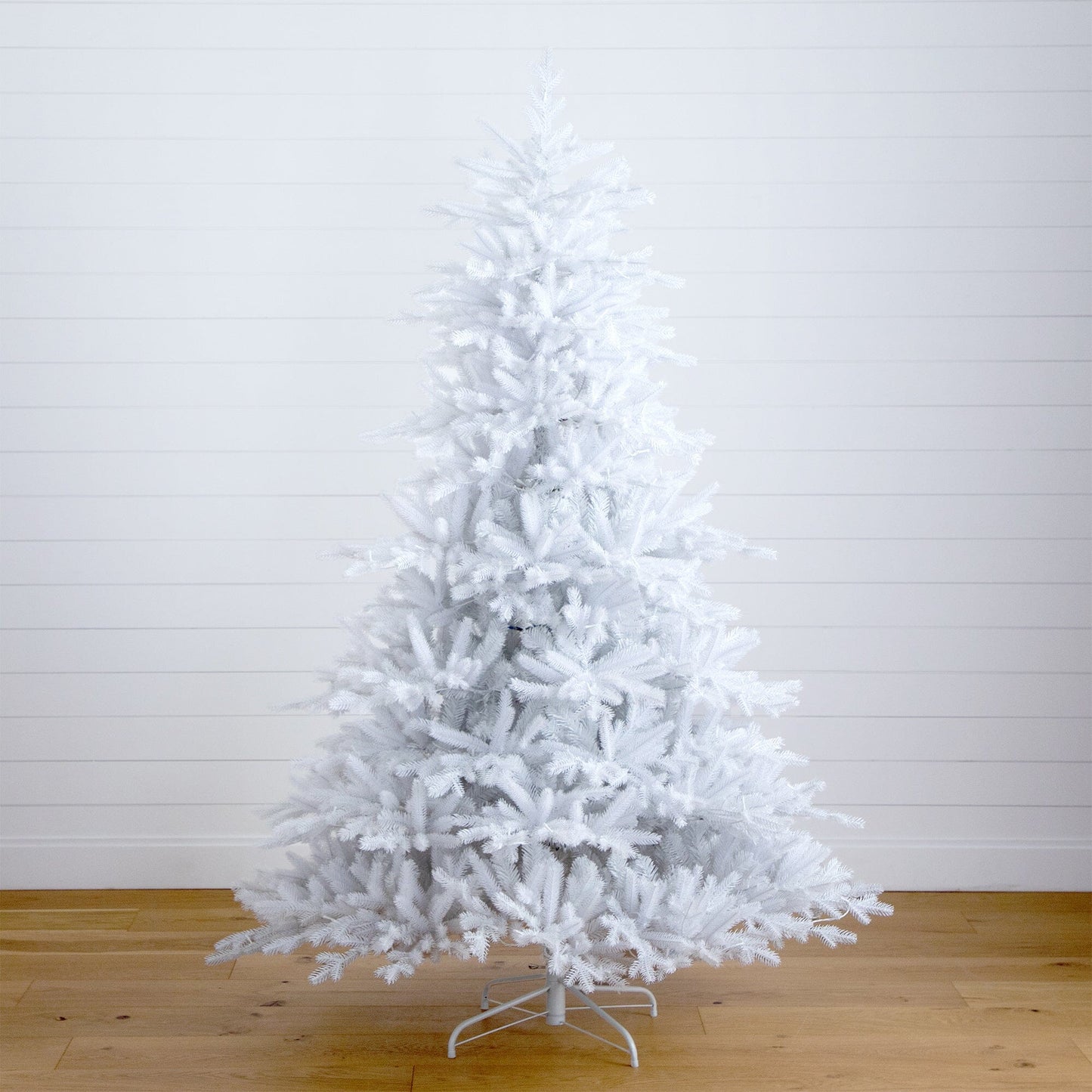 7Ft Artificial White Spruce Tree With 440 Lights