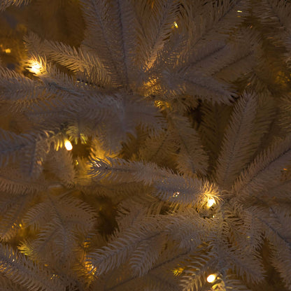 7Ft Artificial White Spruce Tree With 440 Lights