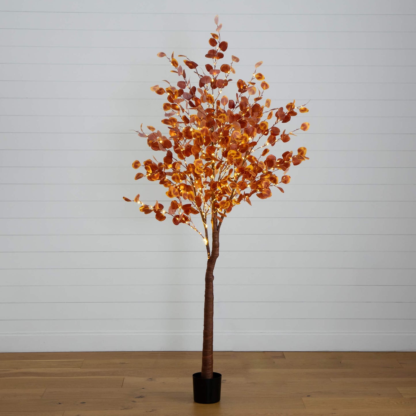 7ft pre-lit grand autumn eucalyptus artificial tree with 420 warm white LEDs Nearly Natural on Tampa Home & Garden Store