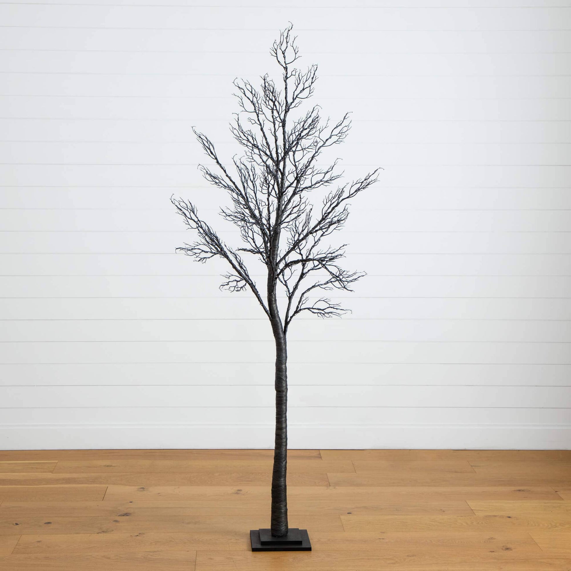 Nearly Natural 7' pre-lit Halloween minimalist twig tree with 400 orange & purple LEDs on Tampa Home & Garden Store