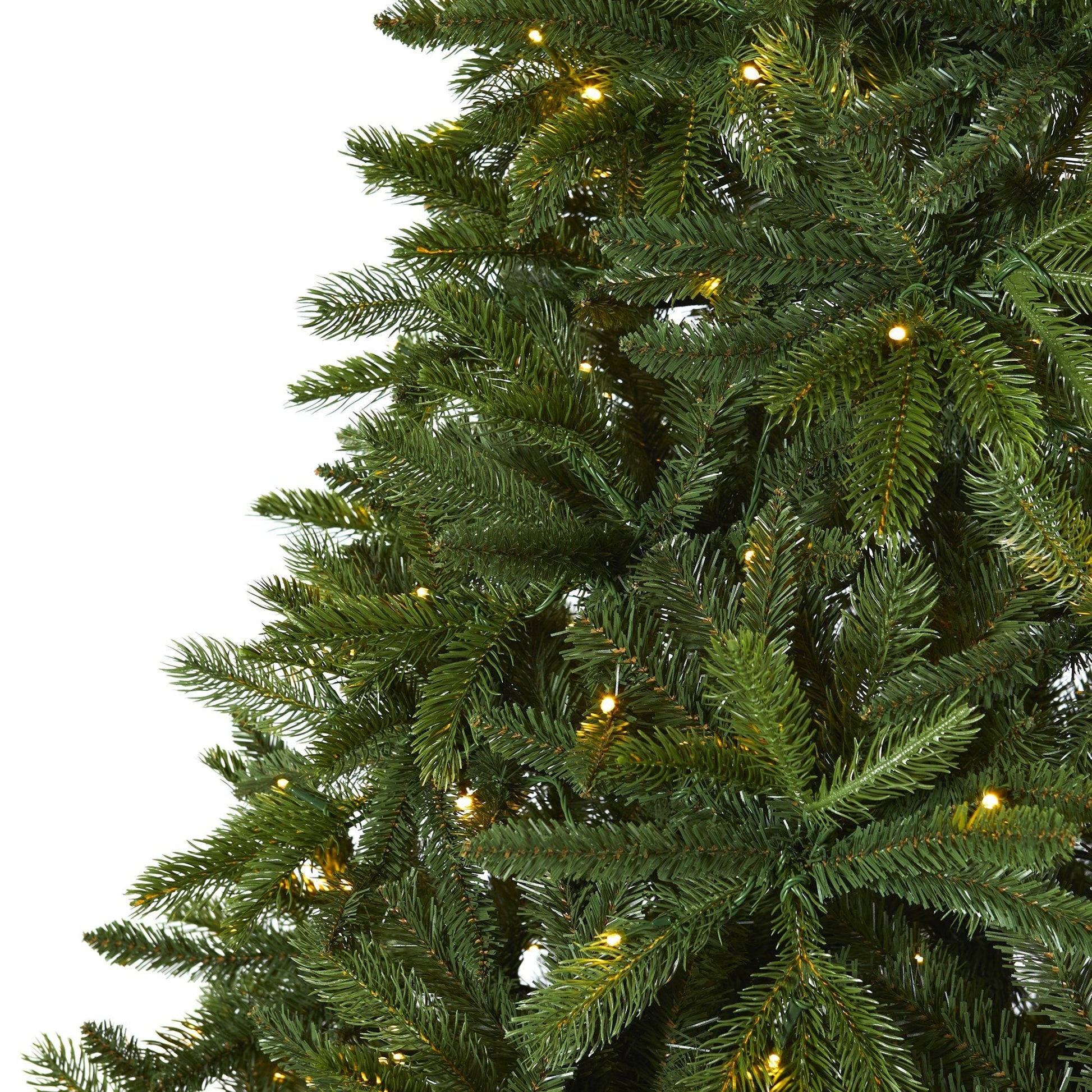 7’ Sierra Spruce artificial Christmas tree Nearly Natural, 500 clear LED lights, 2213 tips on Tampa Home & Garden Store