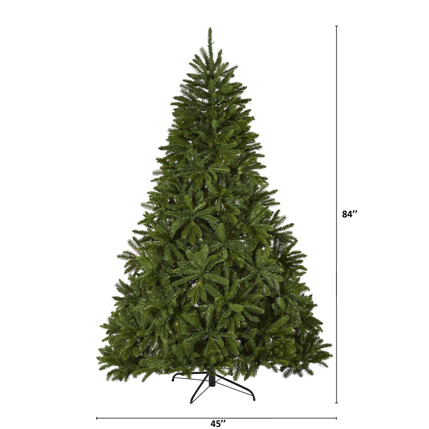 7' Sierra Spruce Christmas tree by Nearly Natural with 500 clear LED lights on metal stand on Tampa Home & Garden Store