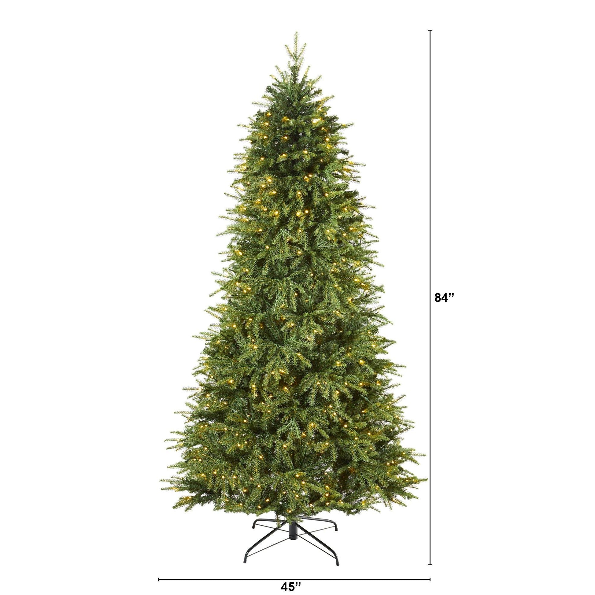 7 ft Vancouver Fir Natural Look artificial Christmas tree by Nearly Natural with 500 LED lights on Tampa Home & Garden Store