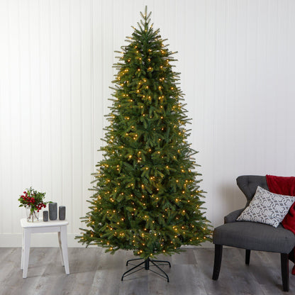 7’ Vancouver Fir Artificial Christmas Tree with 500 clear LED lights Nearly Natural on Tampa Home & Garden Store