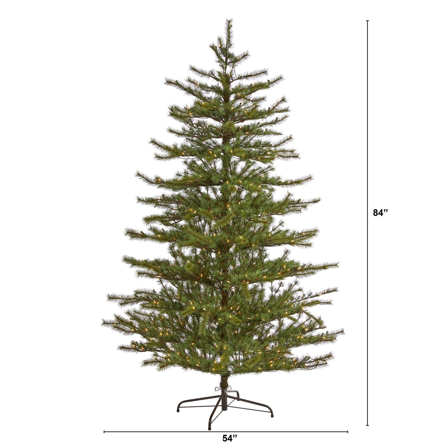 7’ Vancouver Mountain Pine artificial Christmas tree by Nearly Natural with 450 clear lights on Tampa Home & Garden Store