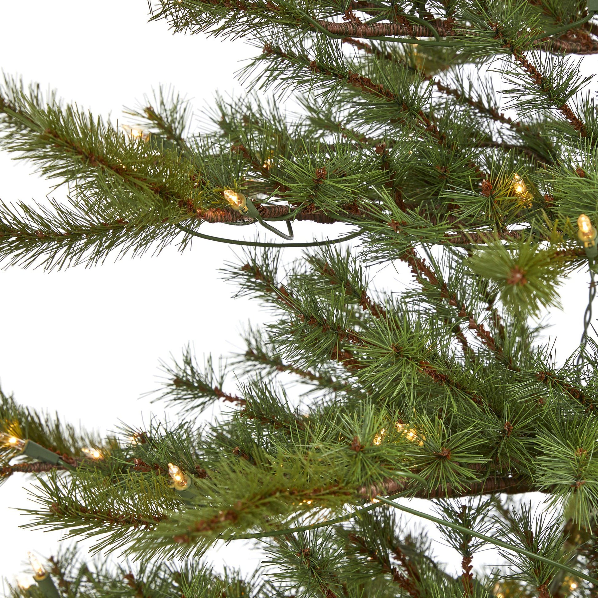 7 ft Vancouver Mountain Pine artificial Christmas tree by Nearly Natural with 450 clear lights on Tampa Home & Garden Store
