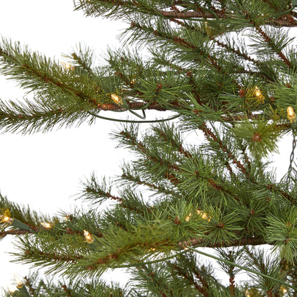 7 ft Vancouver Mountain Pine artificial Christmas tree by Nearly Natural with 450 clear lights on Tampa Home & Garden Store