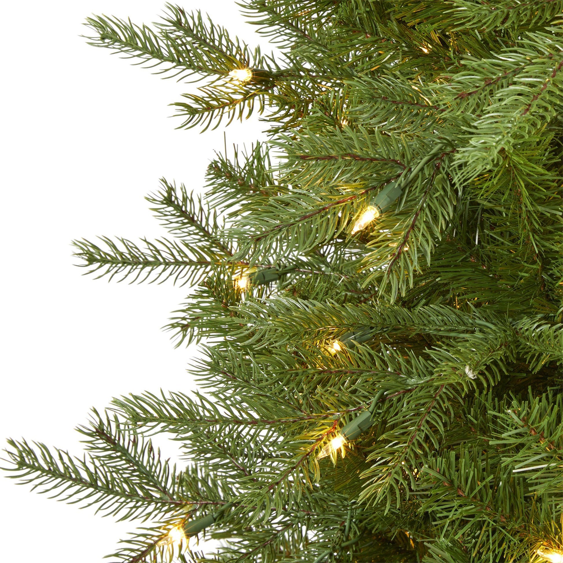 7' Vienna Fir artificial Christmas tree with 450 warm white lights on Tampa Home & Garden Store