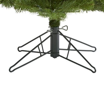 7' Vienna Fir tree Nearly Natural pre-lit with 450 warm white lights 843 bendable branches on Tampa Home & Garden Store