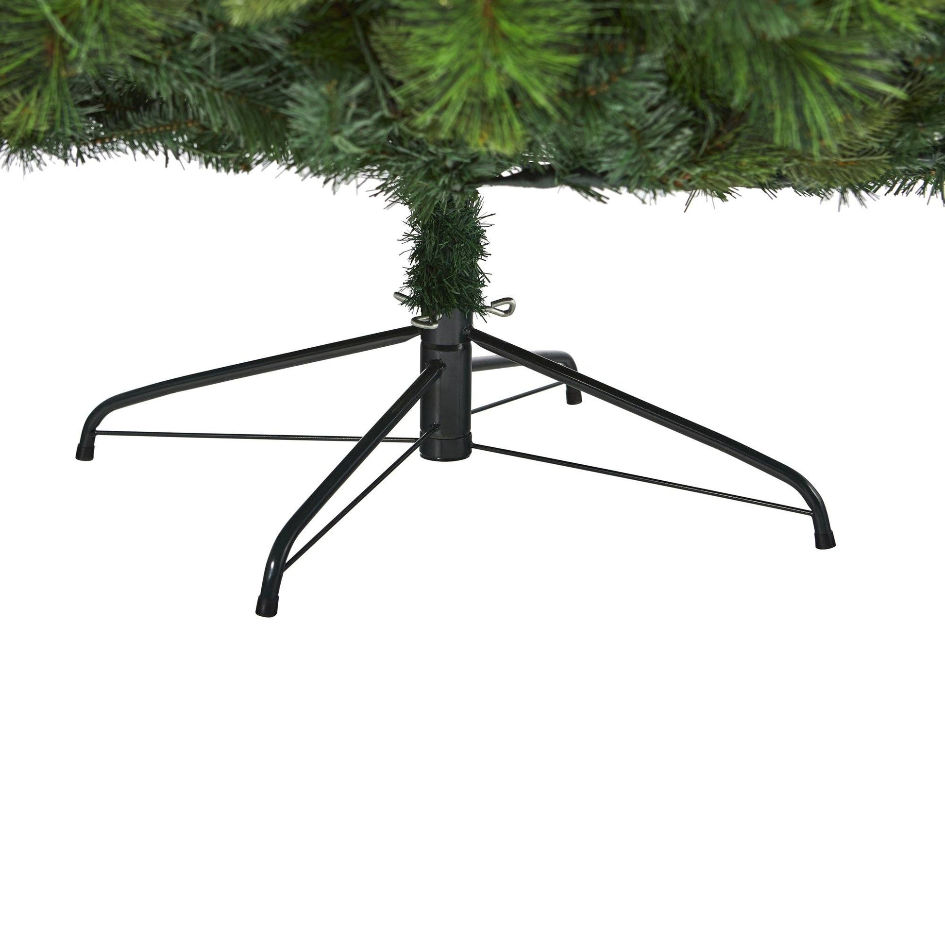 Artificial Christmas Tree 7’ West Virginia fullbodied pine with 450 LED lights on metal stand on Tampa Home & Garden Store