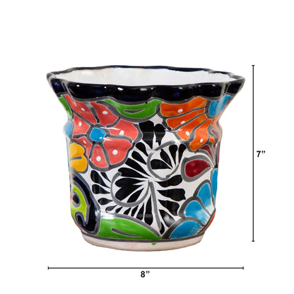 Handmade Mexican Talavera Ceramic Planter