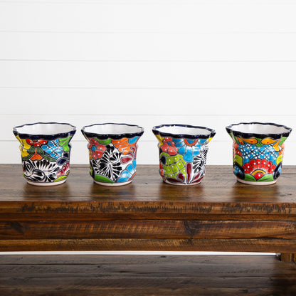 Handmade Mexican Talavera Ceramic Planter