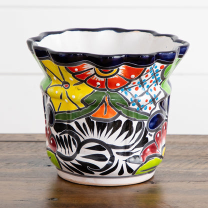 Handmade Mexican Talavera Ceramic Planter