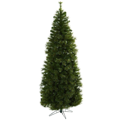 7.5’ Cashmere Slim Christmas Tree with Clear Lights by Nearly Natural on Tampa Home & Garden Store