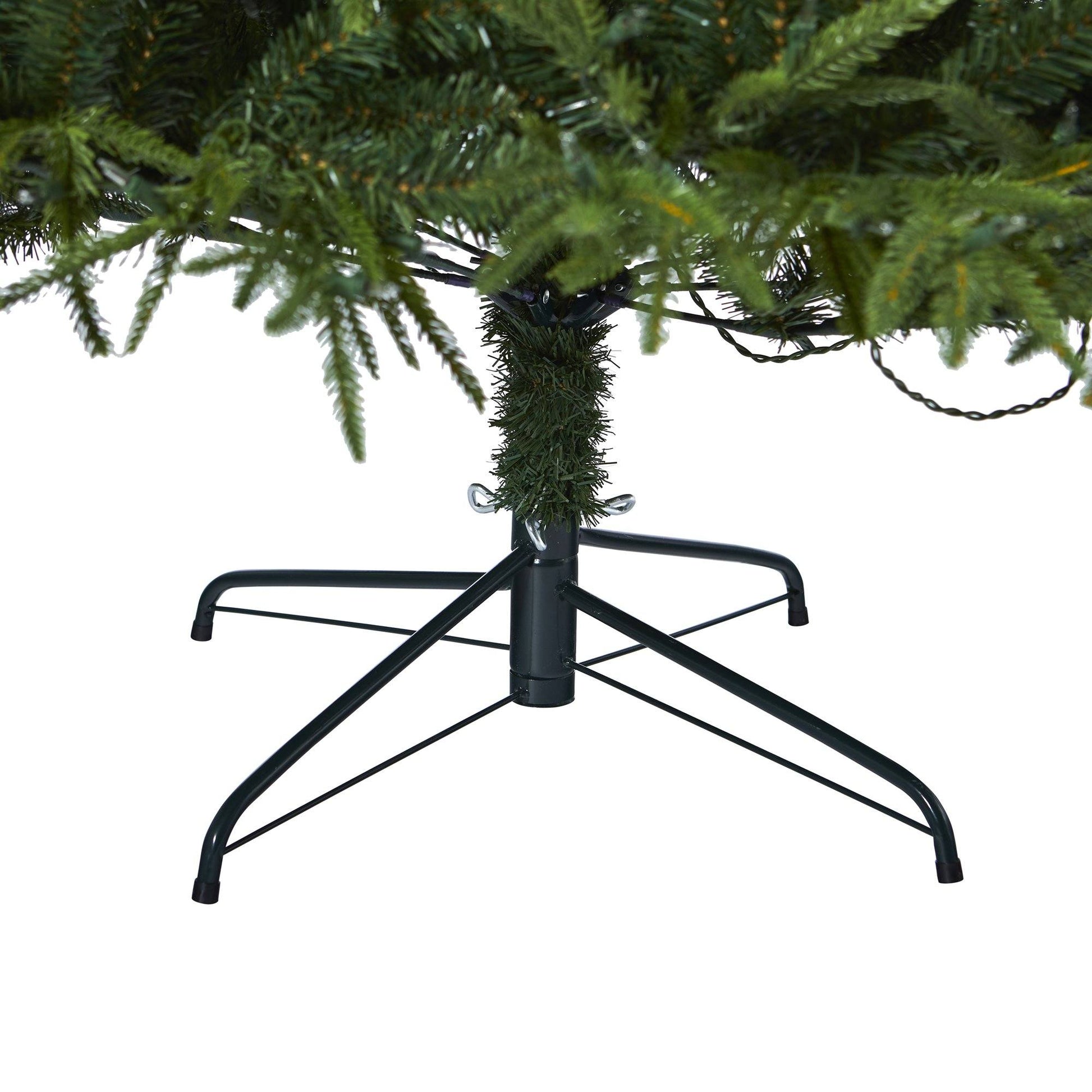 Christmas tree 7.5' Colorado Mountain Fir Natural Look with bendable branches on stand on Tampa Home & Garden Store