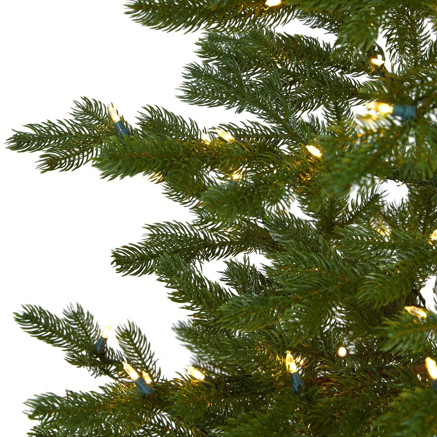 7.5' Fairbanks Fir artificial Christmas tree by Nearly Natural with 350 clear warm lights on Tampa Home & Garden Store