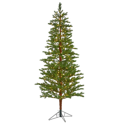 7.5 ft Fairbanks Fir Christmas tree by Nearly Natural with 350 lights on sturdy metal stand on Tampa Home & Garden Store