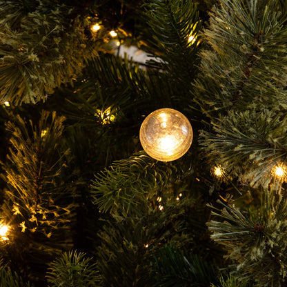 Nearly Natural 7.5' artificial Christmas tree with 450 warm white globe bulbs and LED lights on Tampa Home & Garden Store
