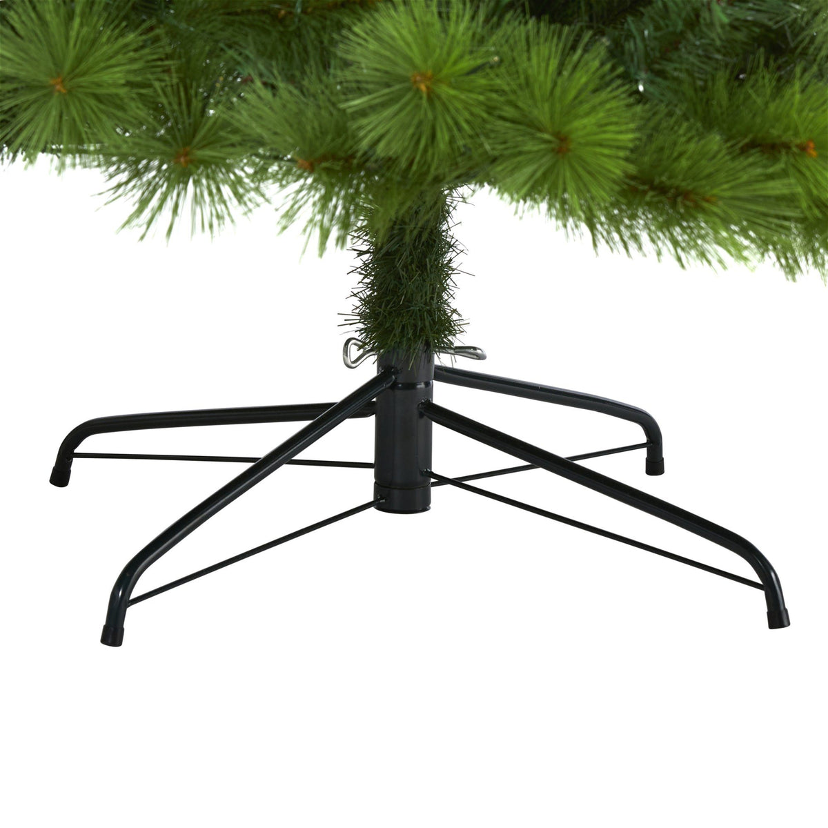 Artificial Christmas tree, 7.5 ft green Scotch Pine with black metal stand on Tampa Home & Garden Store