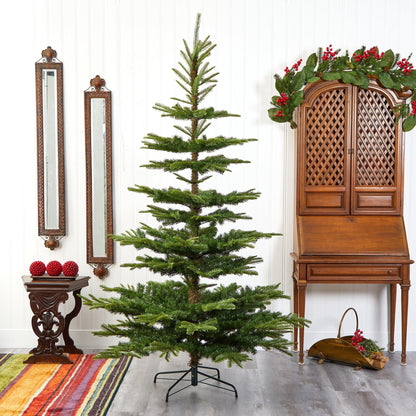 7.5' Layered Washington Spruce Christmas tree by Nearly Natural 1325 bendable branches on Tampa Home & Garden Store