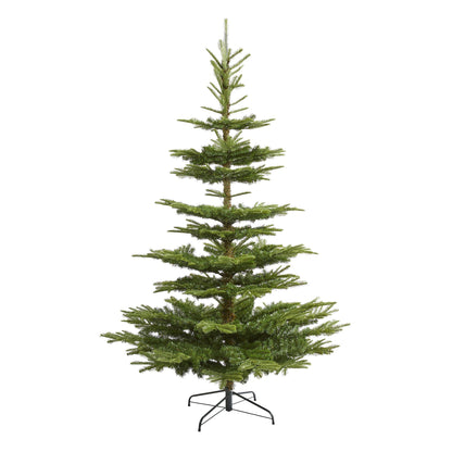 Nearly Natural 7.5' Washington Spruce Christmas tree 1325 bendable branches on metal stand on Tampa Home & Garden Store