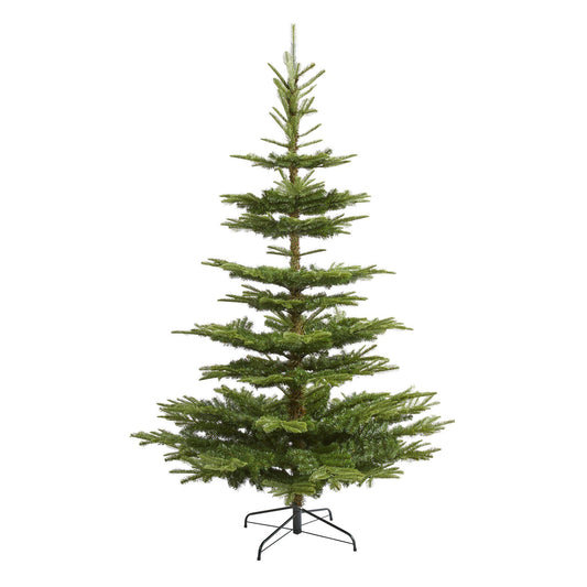 Nearly Natural 7.5' Washington Spruce Christmas tree 1325 bendable branches on metal stand on Tampa Home & Garden Store