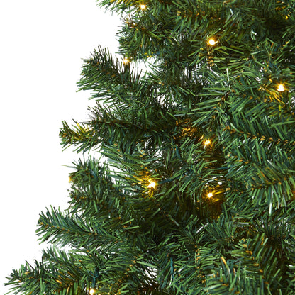 7.5ft Northern Tip Pine artificial Christmas tree Nearly Natural with 400 clear LED lights on Tampa Home & Garden Store