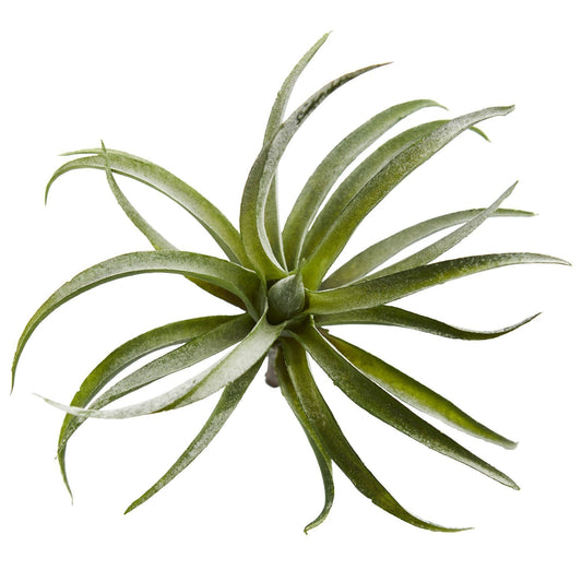 8-inch Air Plant Artificial Succulent set of 12 Nearly Natural green frosted leaves on Tampa Home & Garden Store