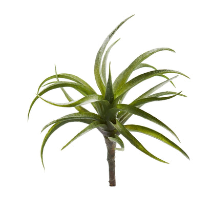 8” Air Plant Artificial Succulent Set of 12, Nearly Natural green slender leaves on Tampa Home & Garden Store
