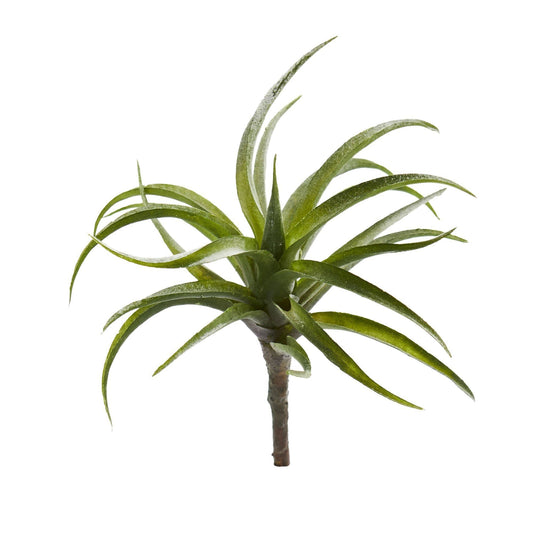 8” Air Plant Artificial Succulent Set of 12, Nearly Natural green slender leaves on Tampa Home & Garden Store