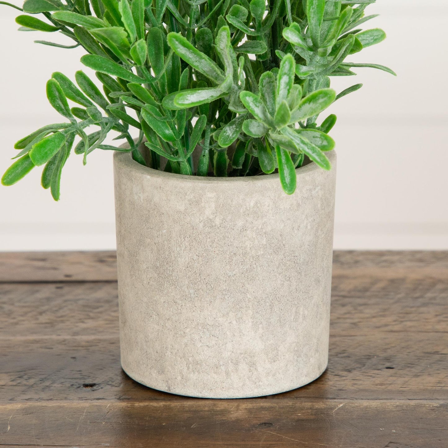 8-inch artificial grass plant in decorative gray concrete planter Nearly Natural artificial non-flowering plant on Tampa Home & Garden Store