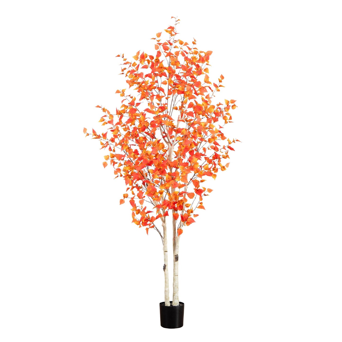 Árbol artificial de abedul de otoño de 2,4 metros