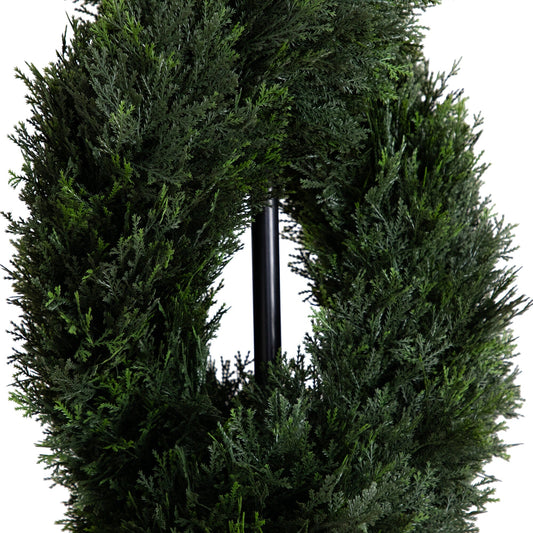 8’ Double Pond Cypress Spiral Topiary UV Resistant (Indoor/Outdoor) - Tampa Home & Garden Store
