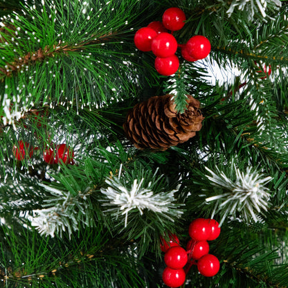 8' artificial holiday green pine archway with pinecones and red berries Nearly Natural on Tampa Home & Garden Store