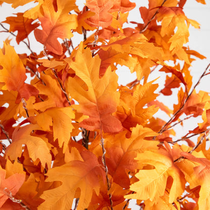Tree Nearly Natural 8' Pre-Lit Autumn Maple Artificial Fall Tree with 660 Warm White LED Lights on Tampa Home & Garden Store