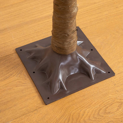 Nearly Natural 8' Pre-Lit Autumn Maple artificial tree trunk with brown wrap on square base on Tampa Home & Garden Store