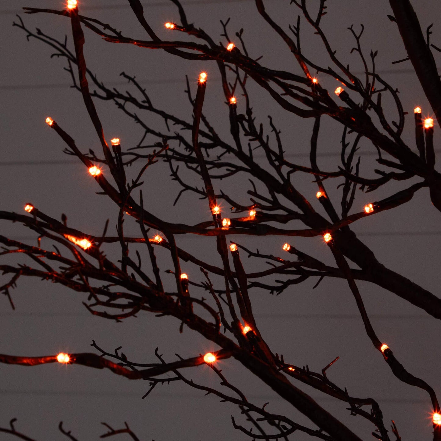 8' Pre-Lit Halloween Black Twig Artificial Tree with 216 orange & purple LEDs Nearly Natural on Tampa Home & Garden Store