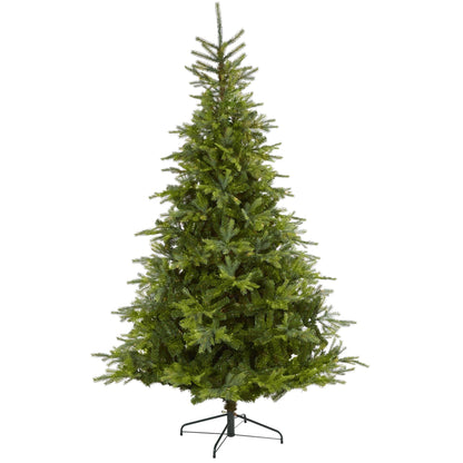 Árbol de Navidad artificial de abeto de Carolina del Norte de 2,4 m con 1303 ramas flexibles