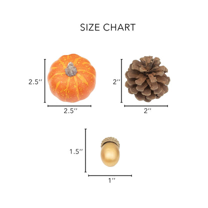 Pumpkin and pinecone decor accents from Nearly Natural artificial autumn harvest, 2-piece set on Tampa Home & Garden Store